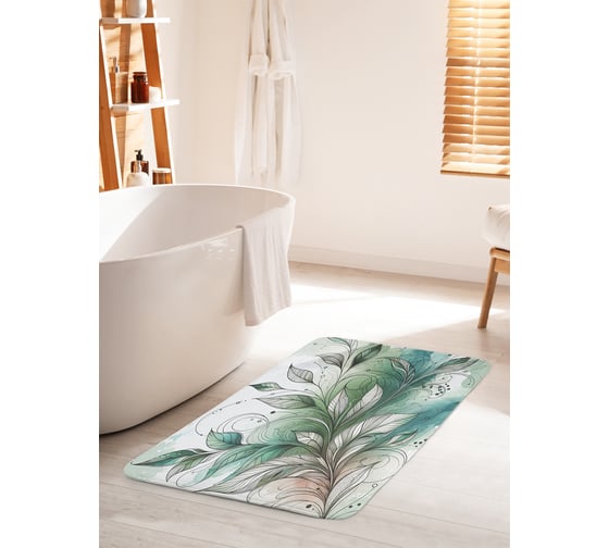 Изображение товара Коврик для ванной комнаты и туалета противоскользящий JoyArty "Раскраска" 60x100 см bath_sd3520_60x100