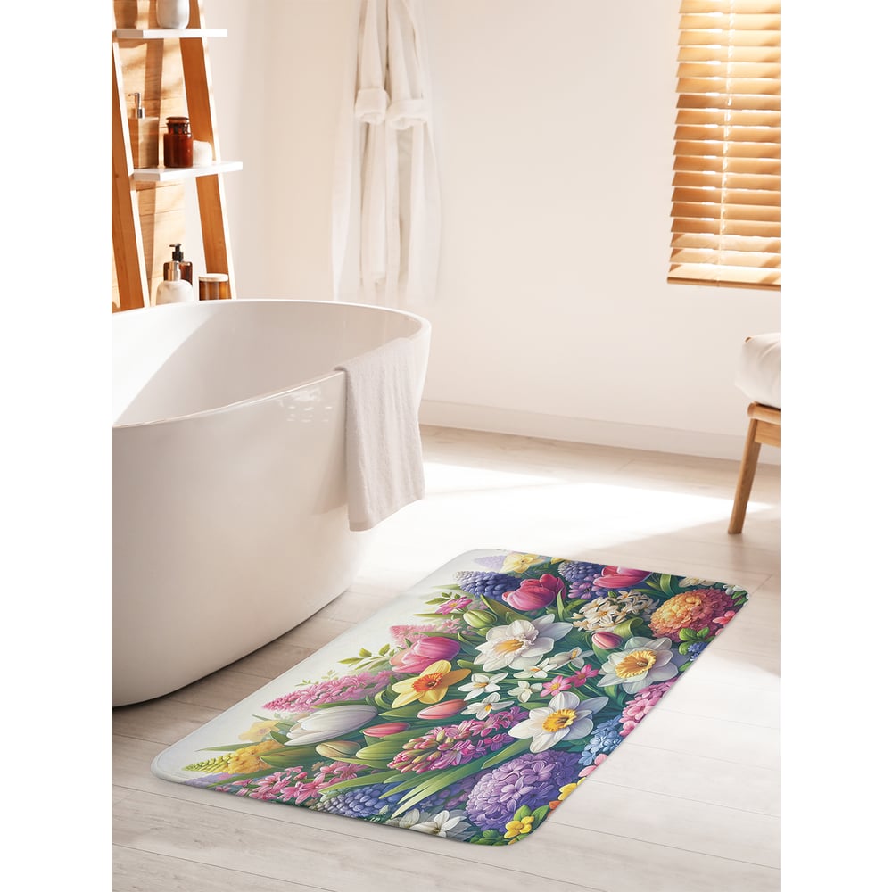 Изображение товара Коврик для ванной комнаты противоскользящий JoyArty Поле весны 60x100 см