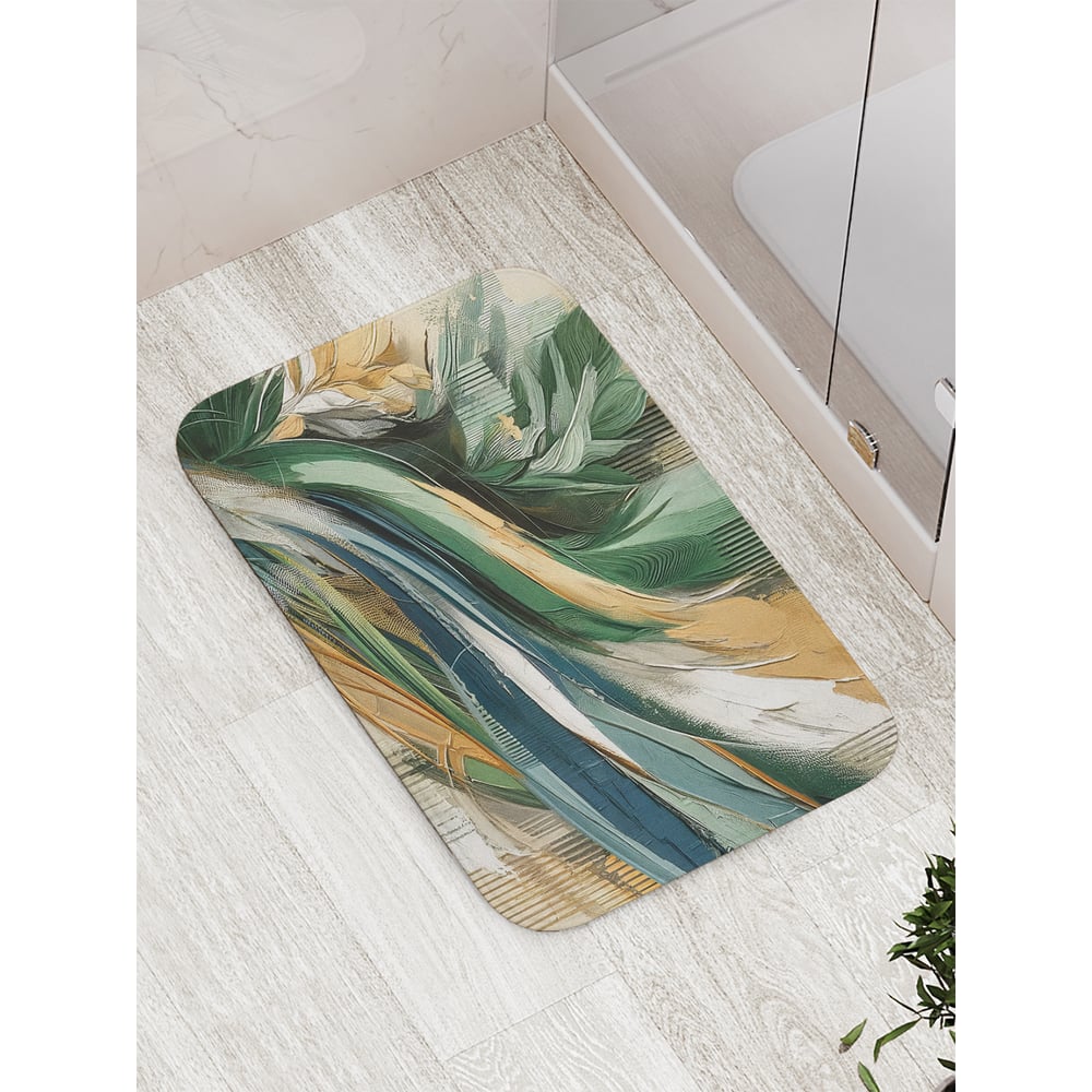 Изображение товара Коврик для ванной комнаты и туалета противоскользящий JoyArty 52x77 см Красочные мотивы