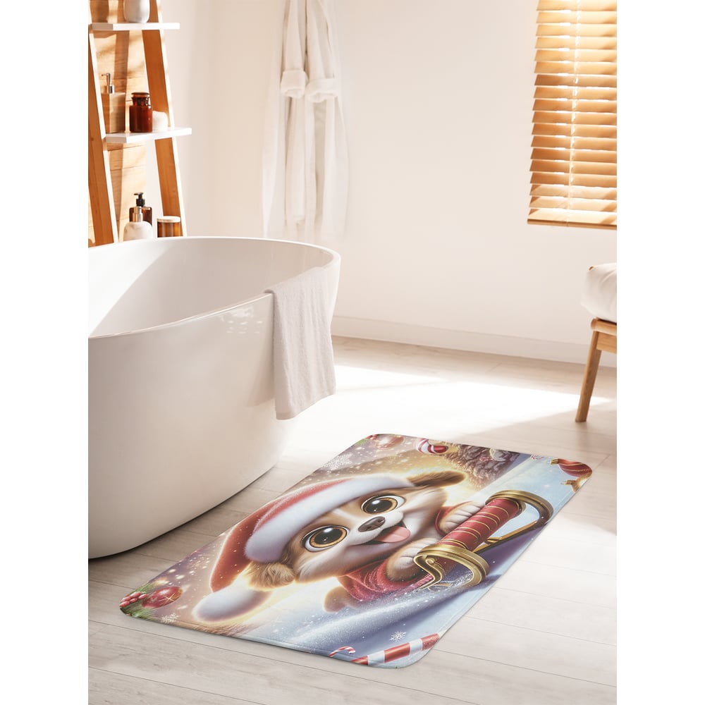 Изображение товара Коврик для ванной JoyArty Спуск с горы 60x100 см противоскользящий