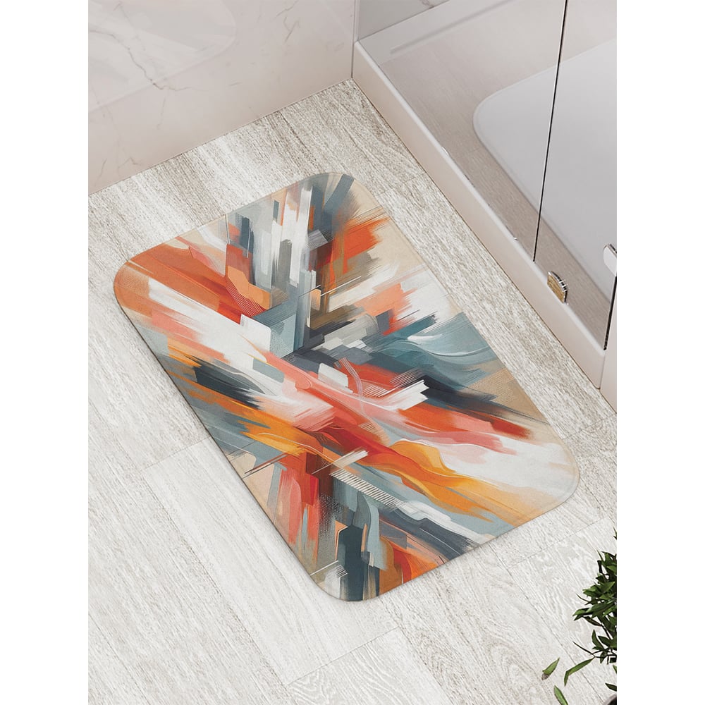 Изображение товара Коврик для ванной комнаты и туалета противоскользящий JoyArty "Современное искусство" 52x77 см