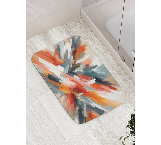 Изображение товара Коврик для ванной комнаты и туалета противоскользящий JoyArty "Современное искусство" 52x77 см bath_sd3513