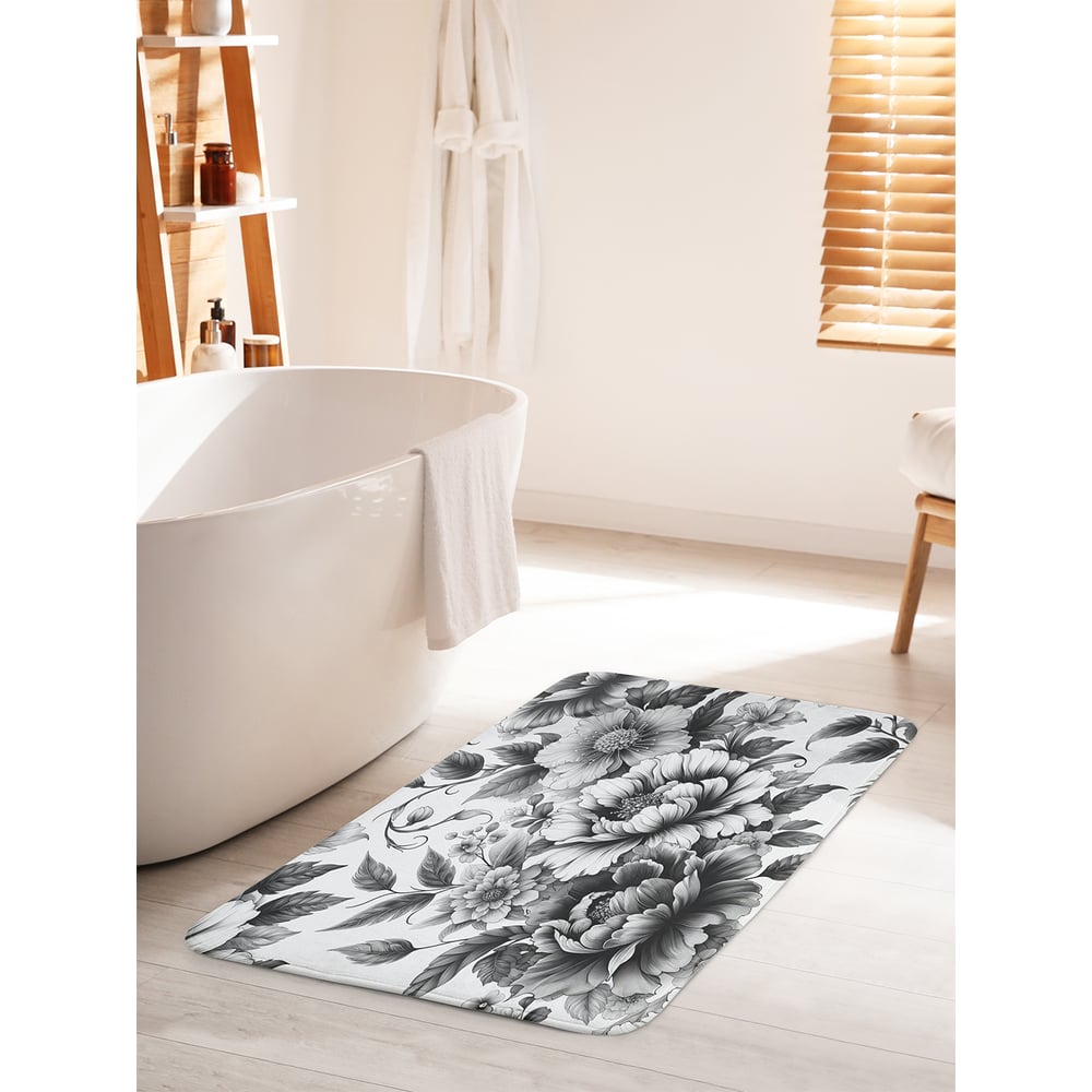 Изображение товара Коврик для ванной JoyArty Удивительные цветы 60x100 см