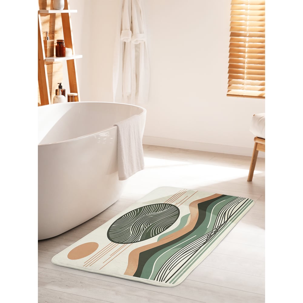 Изображение товара Коврик для ванной комнаты противоскользящий JoyArty Солнце горы 60x100 см