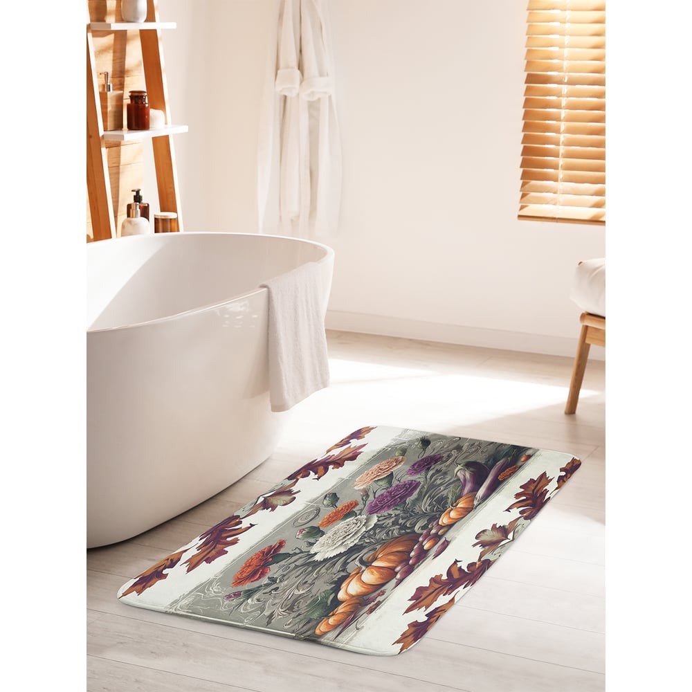 Изображение товара Противоскользящий коврик для ванной JoyArty Осенние мотивы 60x100 см