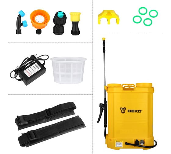 Изображение товара Садовый аккумуляторный опрыскиватель DEKO DKSP10 16 л 065-0942