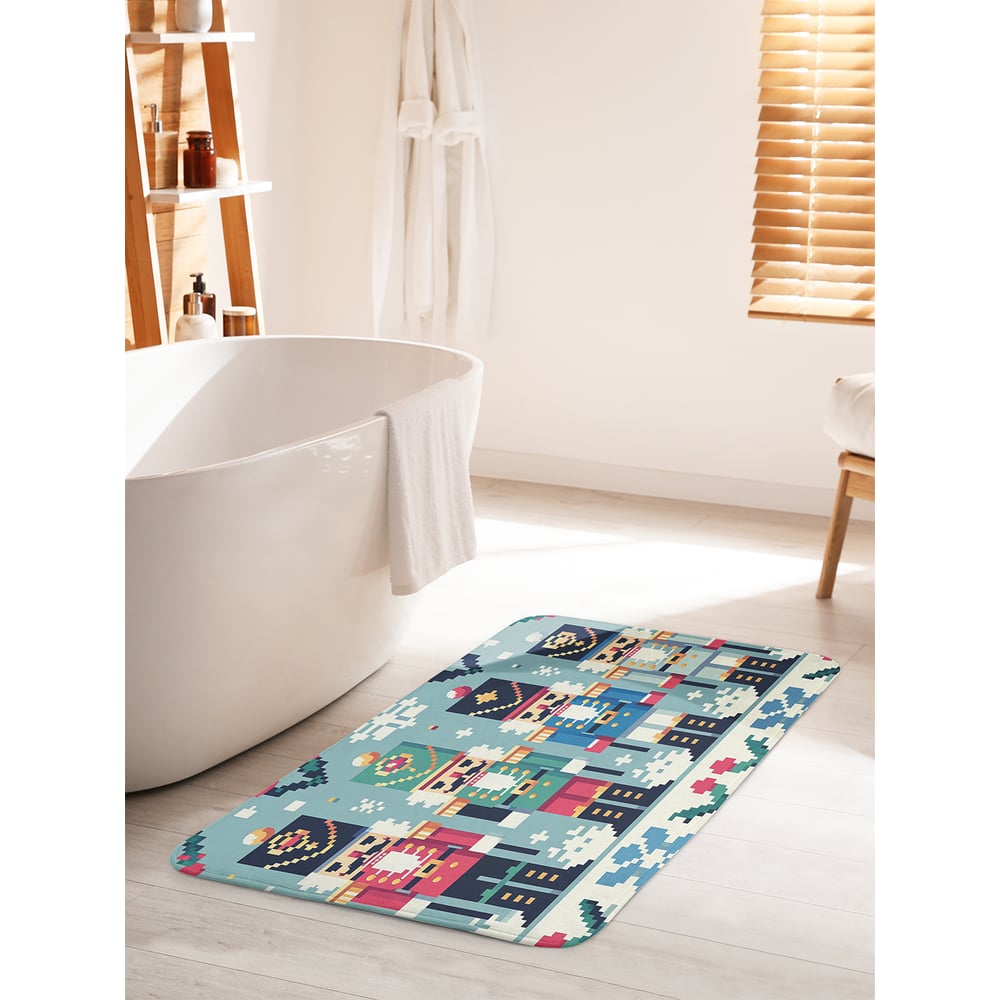 Изображение товара Коврик для ванной комнаты и туалета JoyArty Строй щелкунчиков 60x100 см новогодний