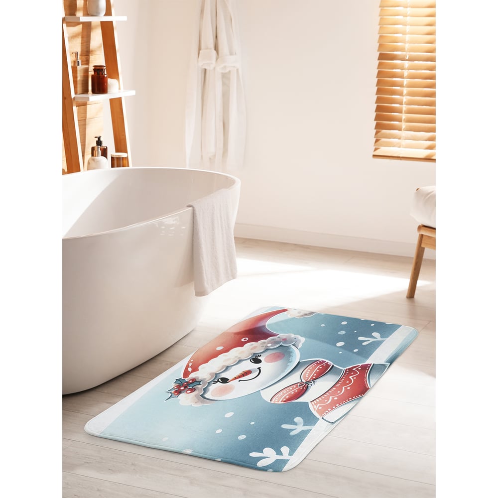 Изображение товара Коврик для ванной JoyArty Снеговик бикини 60x100 см