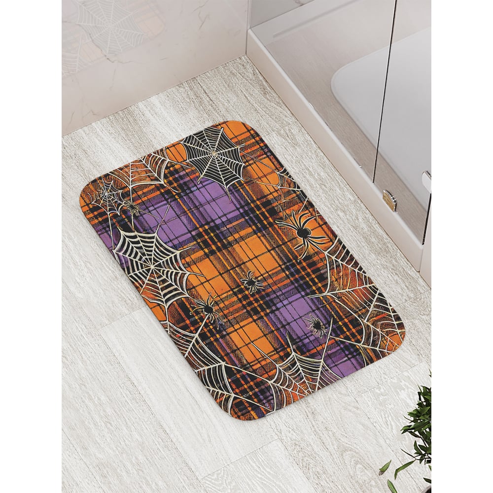 Изображение товара Коврик для ванной комнаты противоскользящий JoyArty Ужасающая клетка 52x77 см серия Хэллоуин