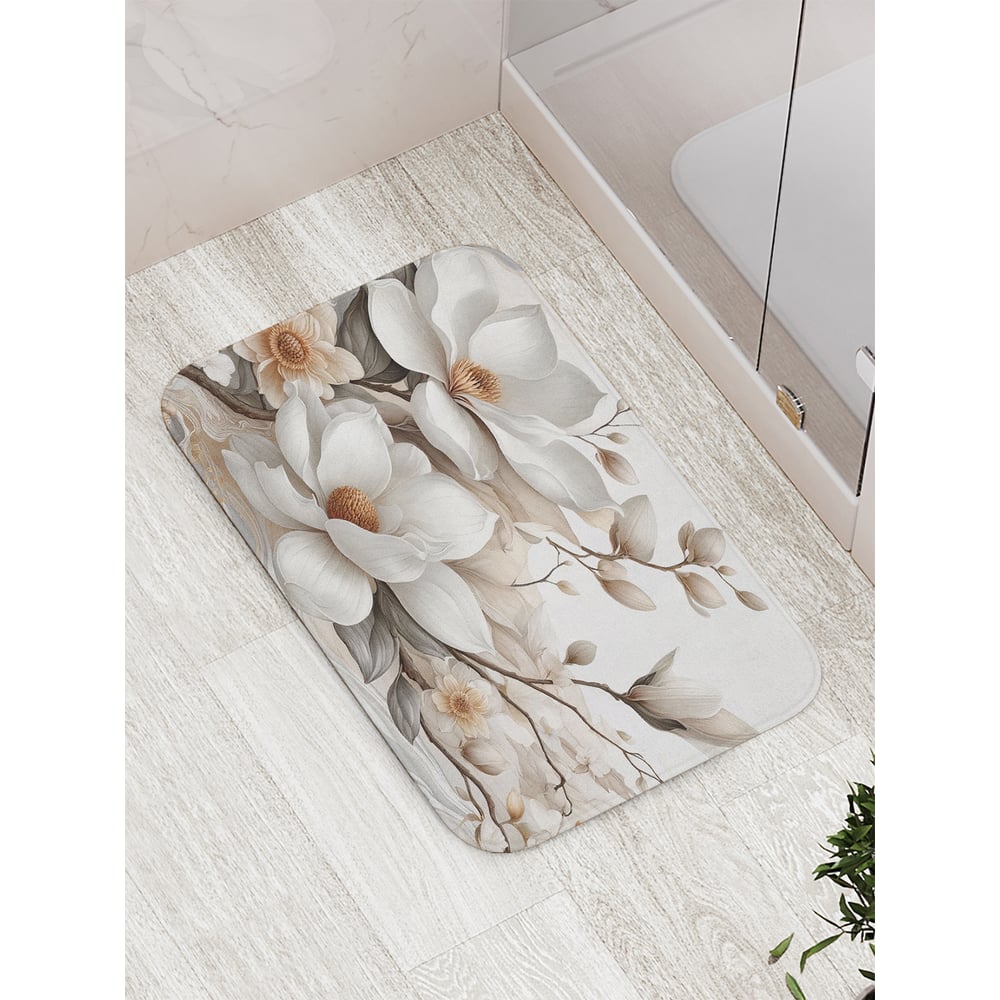 Изображение товара Коврик для ванной комнаты и туалета противоскользящий JoyArty Магнолия 52x77 см