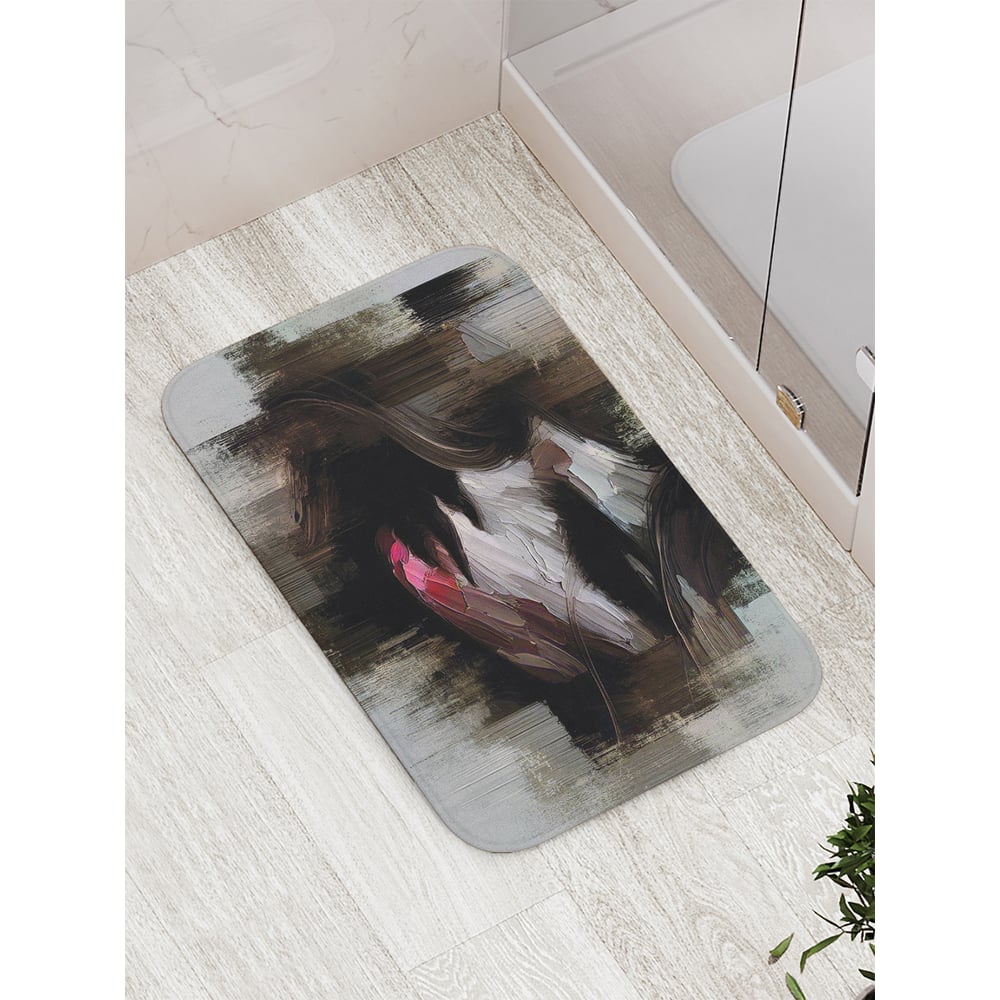 Изображение товара Коврик для ванной комнаты JoyArty противоскользящий 52x77 см Рисунок девушки