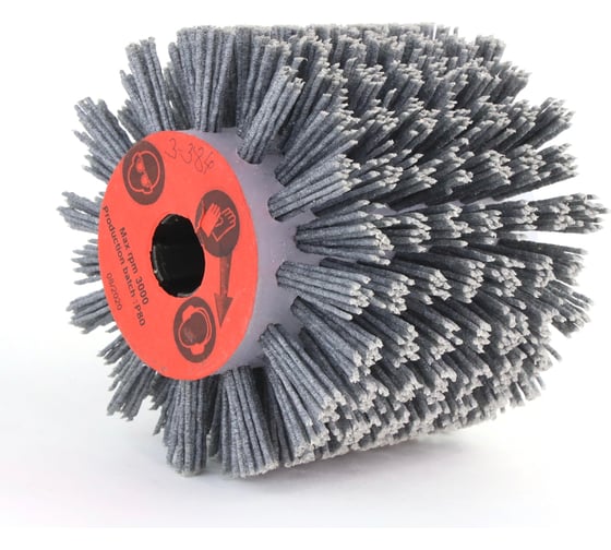 Изображение товара Щетка (110х100х19 мм; +4 паза; P80; полимерный ворс) ОСБОРН 3-384 FEL110100P80PGR