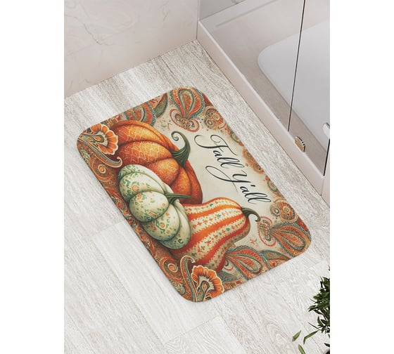 Изображение товара Коврик для ванной комнаты и туалета противоскользящий JoyArty "Осенний спас" 52x77 см bath_sd4012