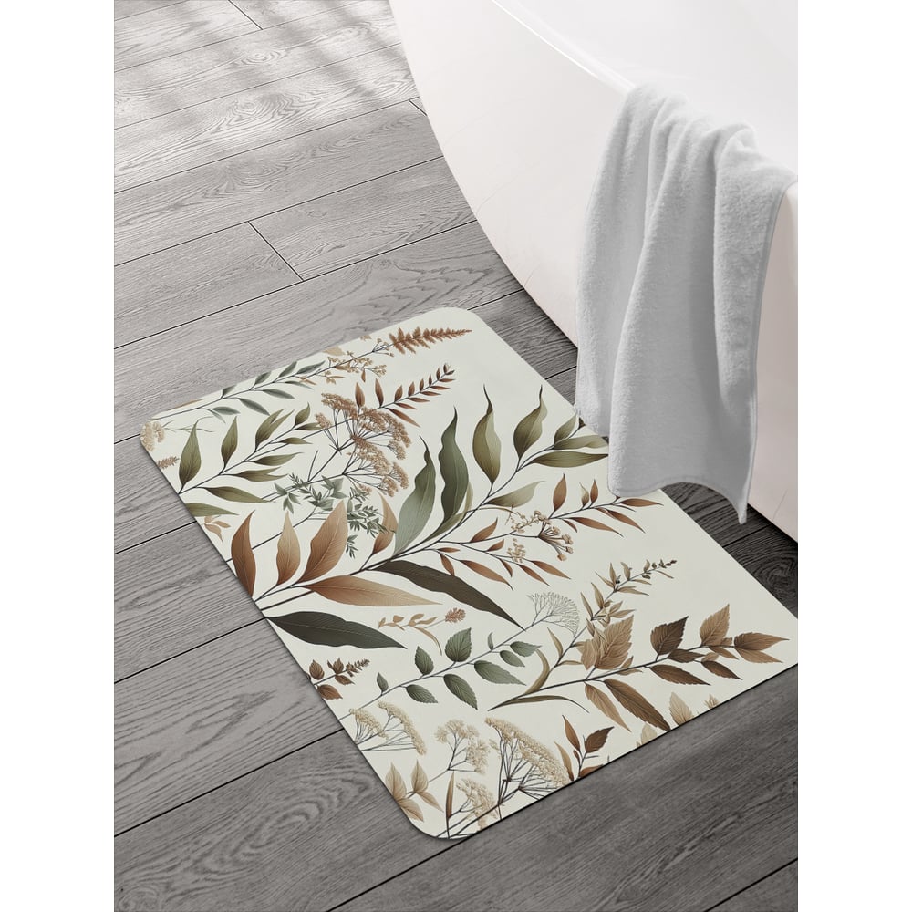 Изображение товара Коврик для ванной и туалета JOYARTY Трава луговая 58x38 см, sbmrec_sd3509_58x38