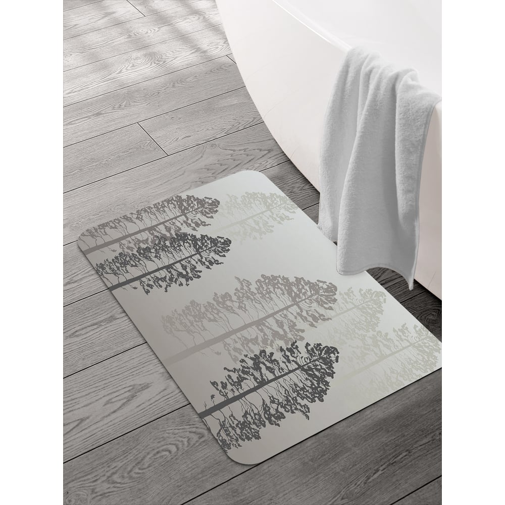 Изображение товара Коврик для ванной комнаты JOYARTY 58x38 см с противоскользящим покрытием и пейзажным рисунком