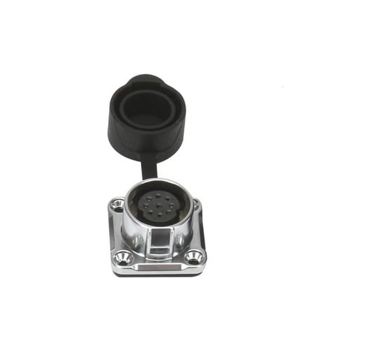 Изображение товара Разъем промышленный TTAF Elektronik 9-полюсный 400V 5A розетка в панель IP65/IP67 TT20-09F-PE-01-001