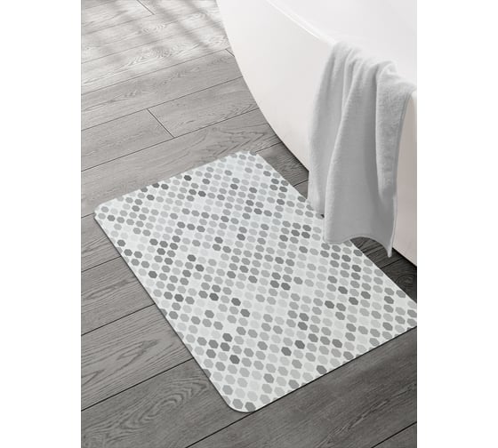 Изображение товара Коврик для ванной и туалета JOYARTY Фигурные изменения 58x38 см sbmrec_20883_58x38