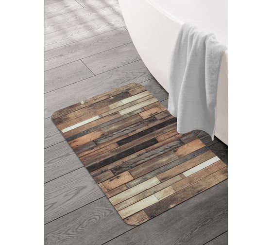 Изображение товара Коврик для ванной и туалета JOYARTY Отличные доски 58x38 см sbmrec_23508_58x38