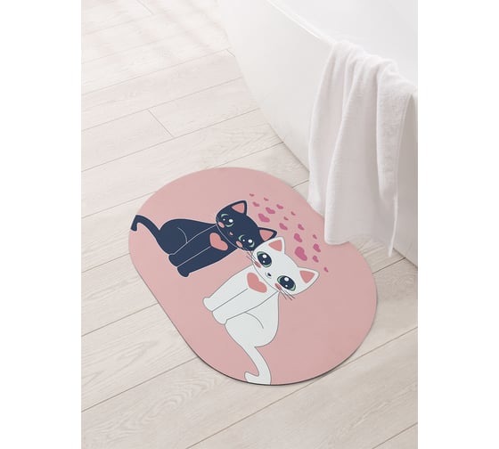 Изображение товара Коврик для ванной и туалета JOYARTY 58x38 см Луна и Артемис sbm_429260_58x38