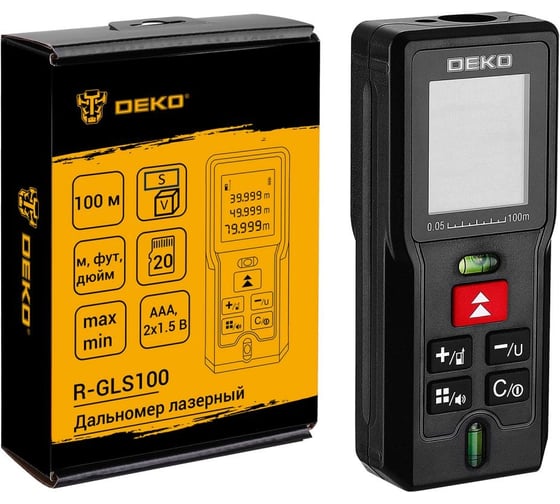 Изображение товара Лазерный дальномер DEKO R-GLS100 083-3602