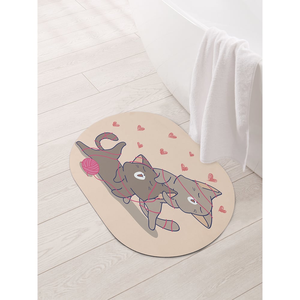 Изображение товара Коврик для ванной JOYARTY 58x38 см с противоскользящим покрытием