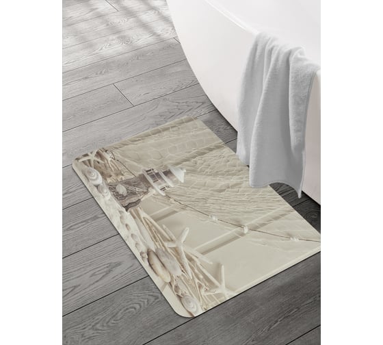 Изображение товара Коврик для ванной и туалета JOYARTY 58x38 см Маяк с декорациями sbmrec_9000_58x38