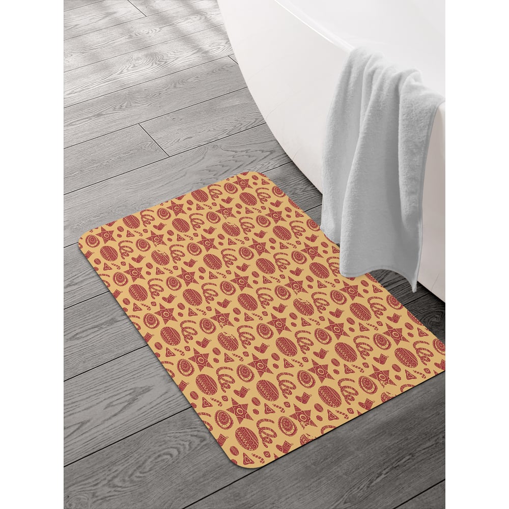 Изображение товара Коврик для ванной и туалета JOYARTY 58x38 см Народные украшения