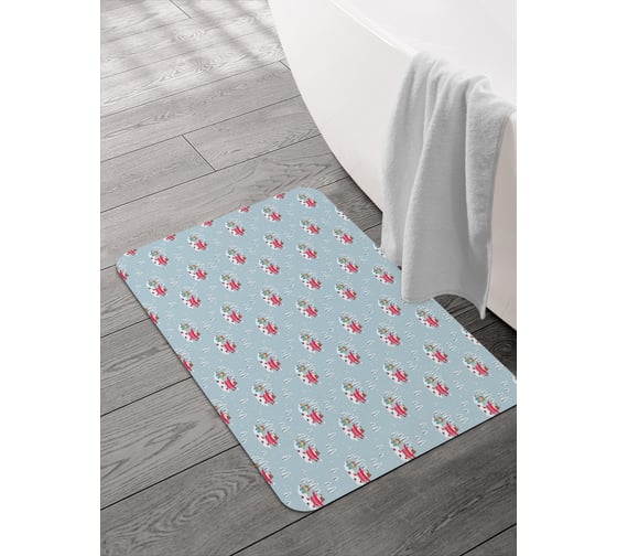 Изображение товара Коврик для ванной и туалета JOYARTY 58x38 см Прогулка котиков sbmrec_427892_58x38