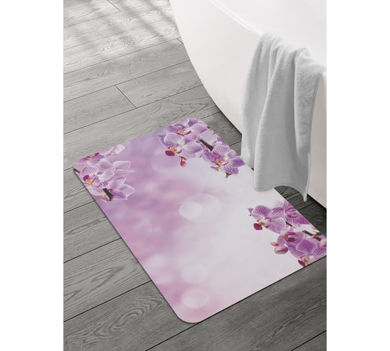 Изображение товара Коврик для ванной и туалета JOYARTY 58x38 см Облачные орхидеи sbmrec_16364_58x38