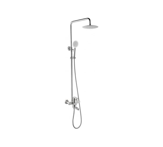 Изображение товара Душевая система MELANA Stello нержавеющая сталь, с тропическим душем, лейкой и смесителем 610307