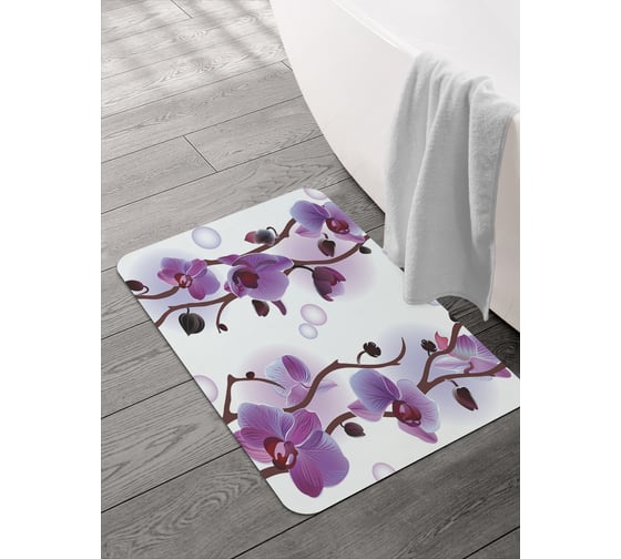 Изображение товара Коврик для ванной и туалета JOYARTY 58x38 см Орхидеи sbmrec_50381_58x38