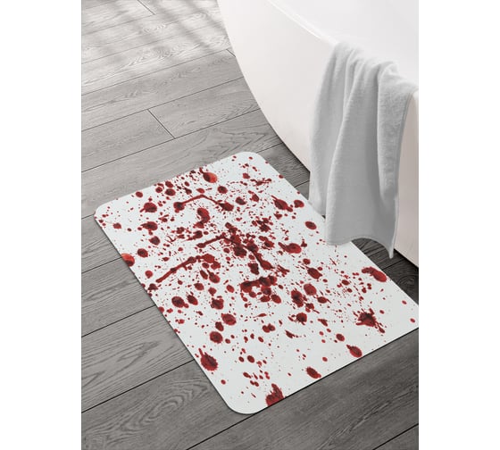 Изображение товара Коврик для ванной и туалета JOYARTY 58x38 см Кровавые следы sbmrec_24111_58x38