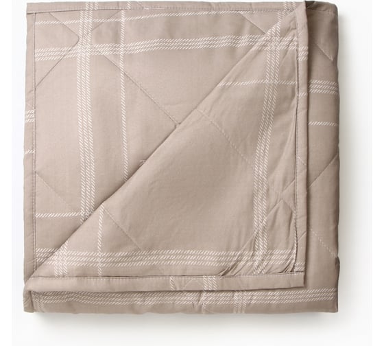 Изображение товара Покрывало LoveLife 2 сп "Бежевая клетка" 180х210±5 см, микрофайбер, 100% п/э 10200689