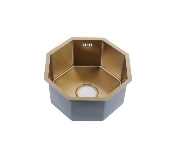 Изображение товара Мойка MELANA Octavia Profline 1.2/200, золото, врезная, фигурная D400G золото