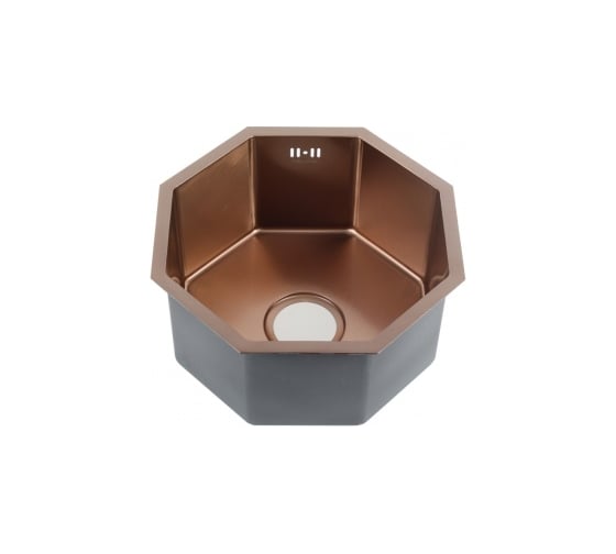 Изображение товара Мойка MELANA Octavia Profline 1.2/200, БРОНЗА врезная, фигурная D400BR бронза