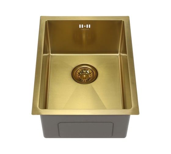 Изображение товара Мойка MELANA ProfLine 1.2/220, сатин, золото, врезная, прямоугольная D5138HG золото