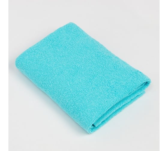 Изображение товара Полотенце махровое Экономь и Я 50х90 см, цв. голубой, 100% хлопок, 350 гр/м2 9272991