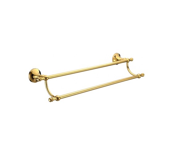 Изображение товара Двойная штанга для полотенец MELANA золото 821002