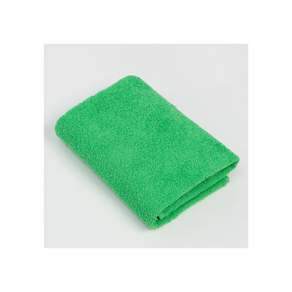 Изображение товара Махровое полотенце Экономь и Я 70х130 см, зеленое, 100% хлопок