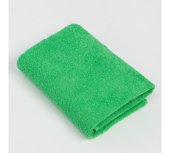 Изображение товара Полотенце махровое Экономь и Я 70х130 см, цв. зеленый, 100% хлопок, 350 гр/м2 9272979