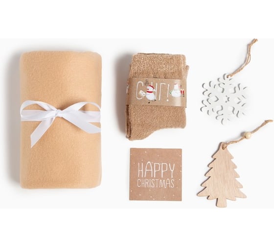 Изображение товара Набор подарочный Этель "Снеговики" плед и акс 5306403