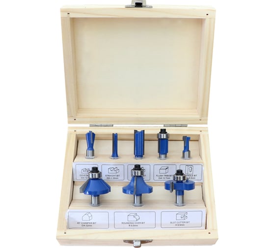 Изображение товара Набор фрез А (8 шт; хвостовик 8 мм) ДИОЛД 90101011