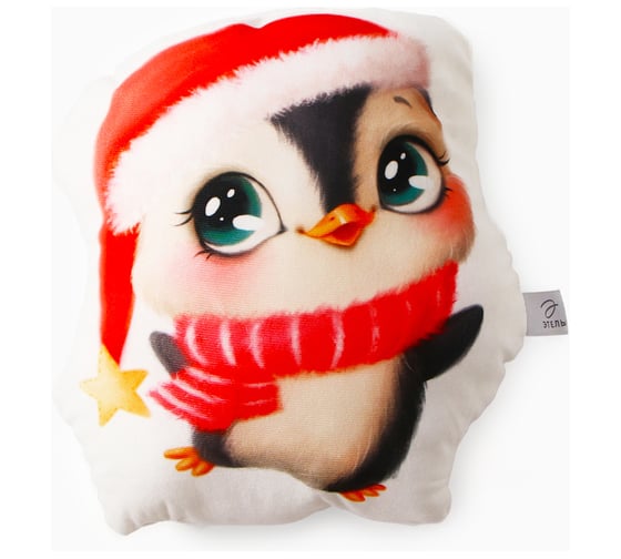 Изображение товара Подушка Этель "Happy penguin" 30x35 см, 100 п\э, велюр 10454195