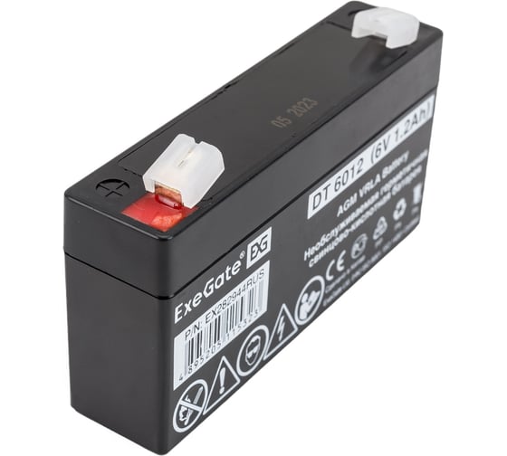 Изображение товара Батарея аккумуляторная АКБ DT 6012 6V 1.2Ah, клеммы F1 ExeGate 282944