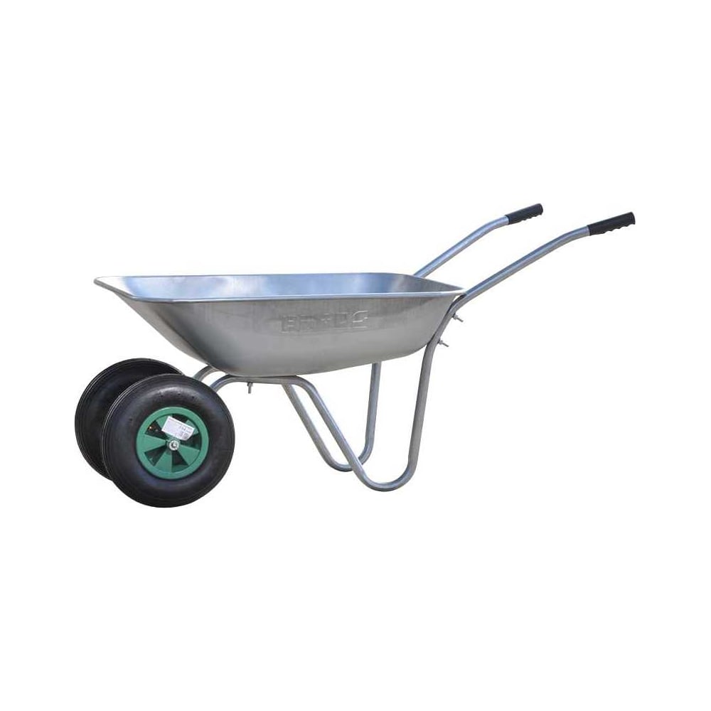 Тачка садовая BRADO 2x85 GARDEN (до 85 л, до 150 кг, 2x3.5-6, пневмо, ось 16*90) 00-00023294