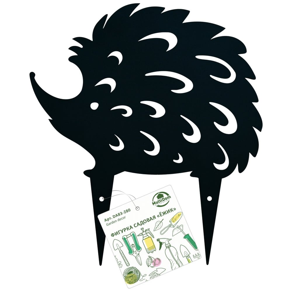 Изображение товара Фигурка садовая МУЛЬТИДОМ Ежик 30х19 см декоративная для сада и дома