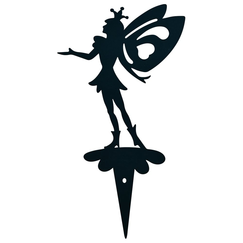 Изображение товара Садовая фигурка МУЛЬТИДОМ Принц Эльф 20х37 см, металлическая, черная