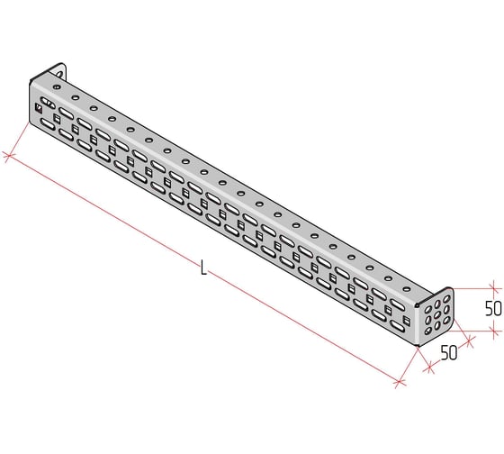 Изображение товара Лонжерон MULTICOLOR MLS (1000) (ШхВ) Sоц 1,5 мм MLT.UMK.MLS.1000.50