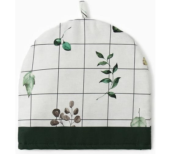 Изображение товара Грелка на чайник Этель "Цветочек" 28x28 см, саржа 190 г/м2, 100% хл 10783175