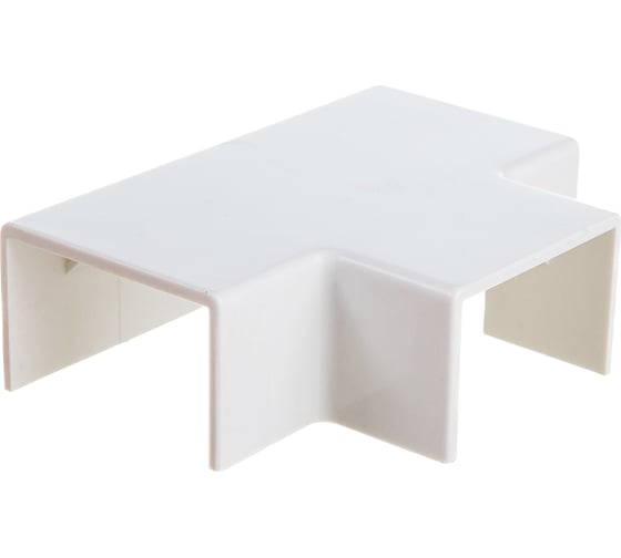 Изображение товара Накладной тройник 90 градусов Рувинил 25х16 белый 20 шт ТРН-25х16